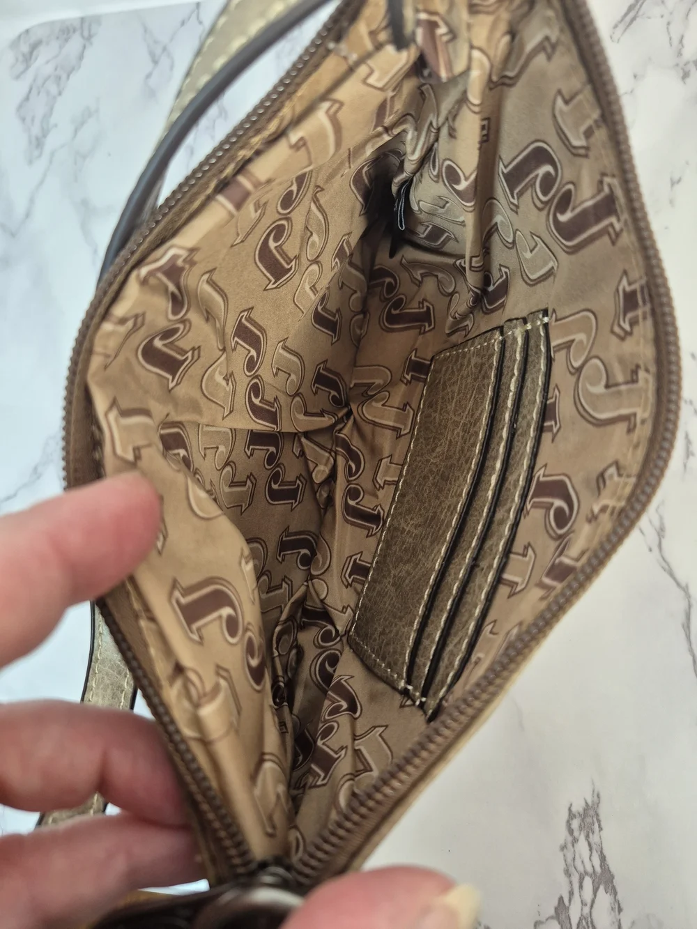 Justin Boots Brown Floral-Embroidered Convertible Bag NWT